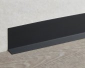 Плинтус гибкий напольный самоклеющийся ГРАФИТ 44×14 мм, 1 м