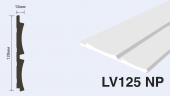 Панель декоративная HIWOOD  LV125NP  Белая  окрашиваемая  120х12х2700мм