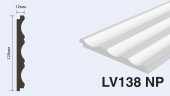 Панель декоративная HIWOOD  LV138NP  Белая  окрашиваемая  120х12х2700мм