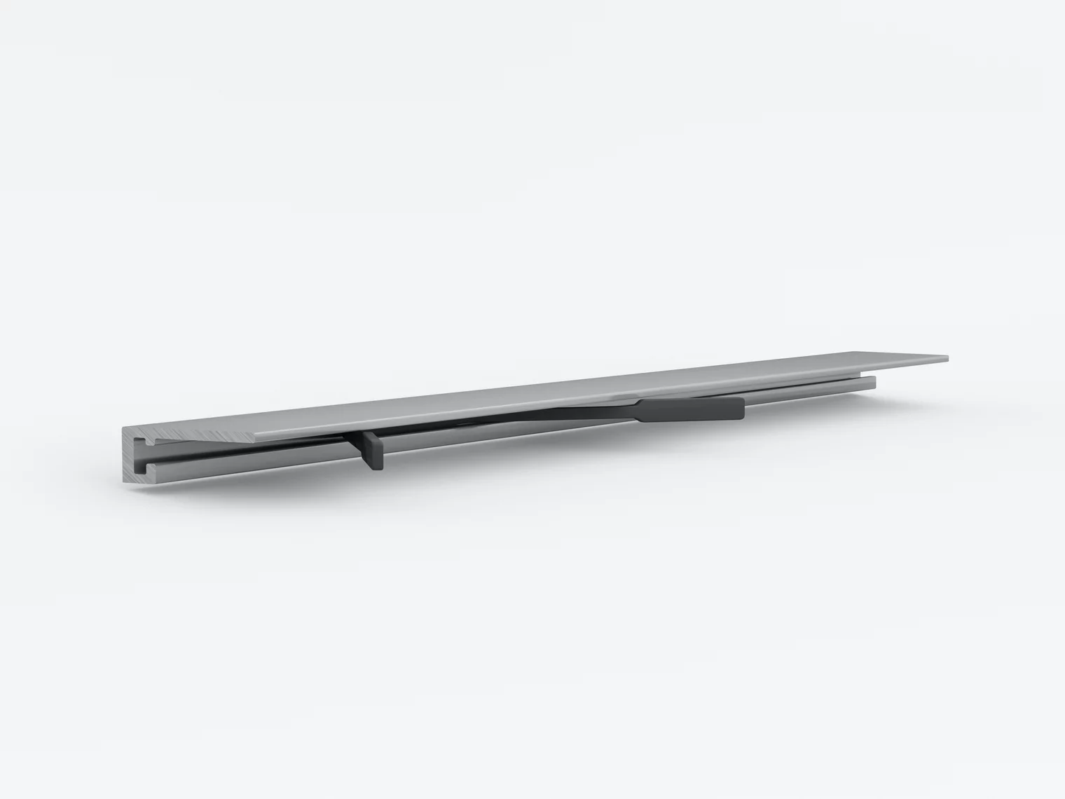 Мини-плинтус  Laconistiq  MICRO 15  Серебро  16х6х2700мм