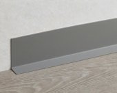 Плинтус гибкий напольный самоклеющийся СЕРЫЙ 44×14 мм, 1 м