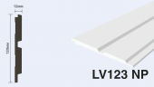 Панель декоративная HIWOOD  LV123N NP  Белая  окрашиваемая  120х12х2700мм