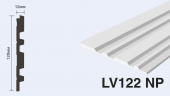 Панель декоративная HIWOOD  LV122NP  Белая  окрашиваемая  120х12х2700мм