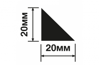 Молдинг  H-Wood  TR20  белый  20х20мм, дл.2м  Дюрополимер