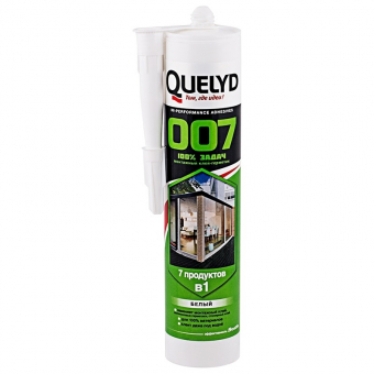 Клей-герметик Quelyd 007 Универсальный Белый 290мл