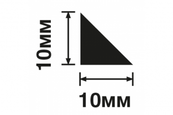 Молдинг  H-Wood  TR10  белый  10х10мм, дл.2м  Дюрополимер