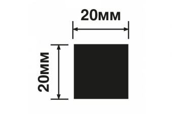Молдинг  H-Wood  D20V1  белый  10х10мм, дл.2м  Дюрополимер