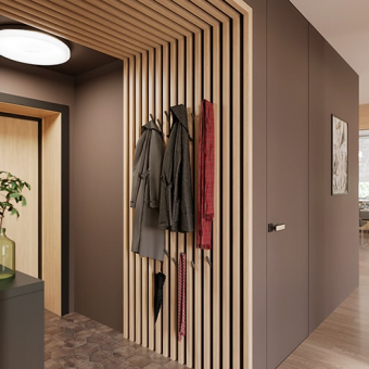 Рейки интерьерные МДФ 20х30х2700мм Дуб сонома